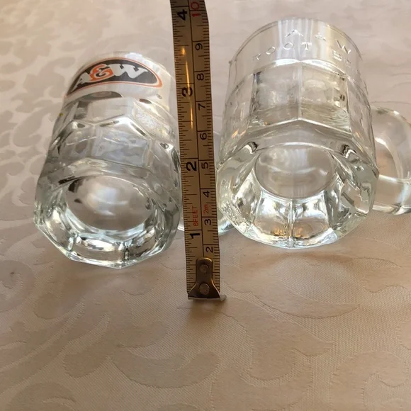 Vintage A&W mini Baby Root Beer Glass Mugs Mint - Picture 6 of 6